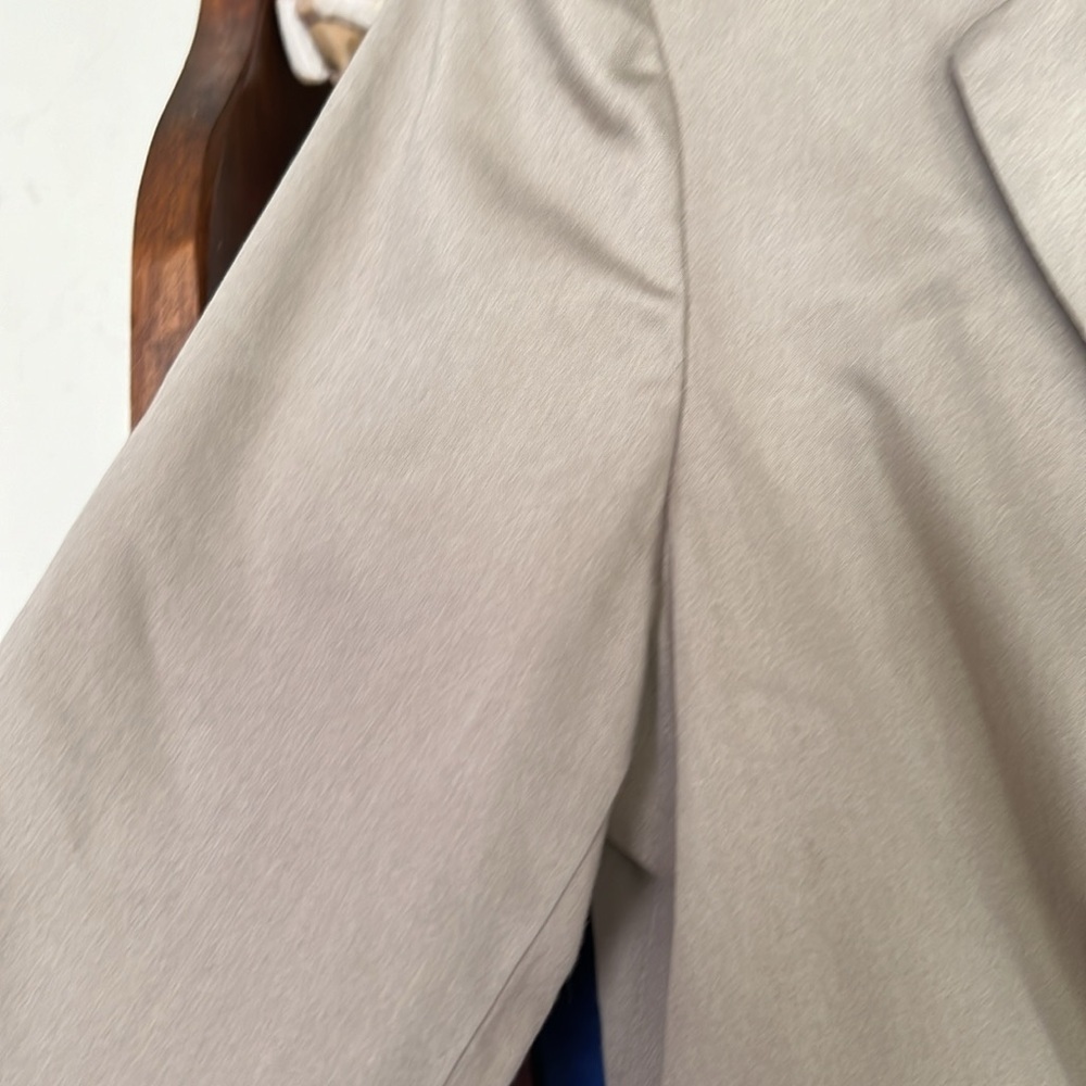 WORTHINGTON Solid Tan Color Single Button Front, Fully Lined Blazer, Sz 4, GUC. - Picture 5 of 9